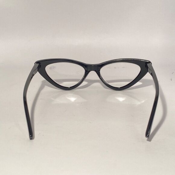 1340 Emma Cateye Reading Glasses 2.25 Black Readers NWT - Picture 5 of 9